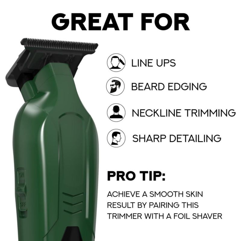 Recortadora de Cabello Supreme Trimmer ST3700 Verde Inalámbrica