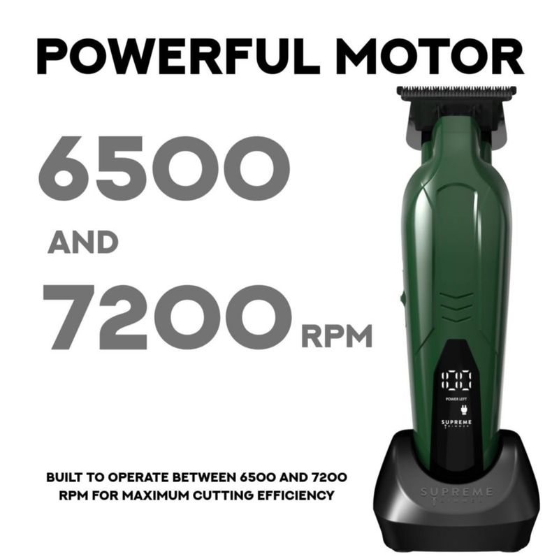 Recortadora de Cabello Supreme Trimmer ST3700 Verde Inalámbrica