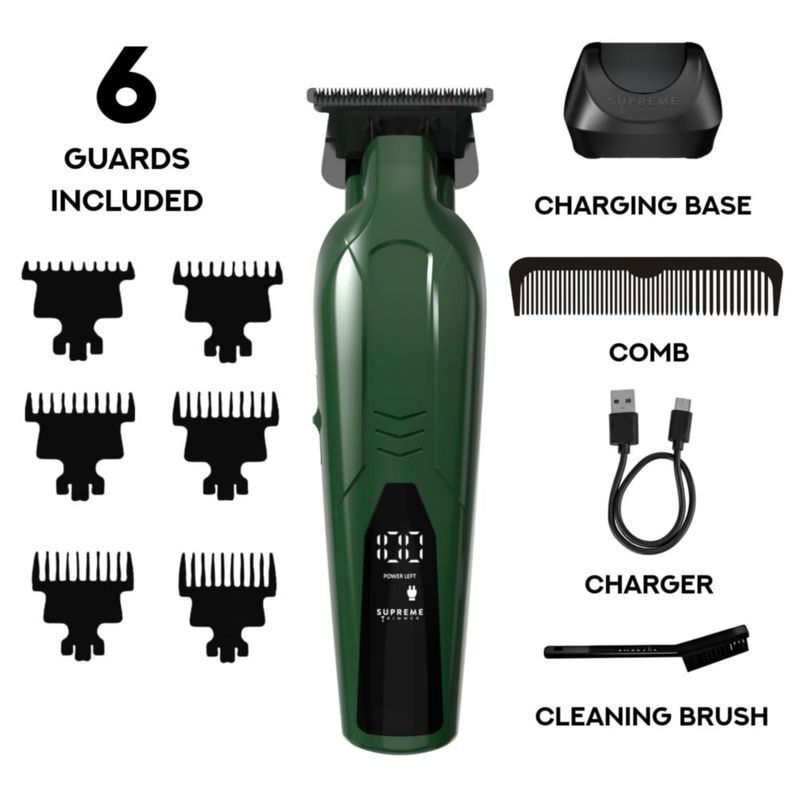 Recortadora de Cabello Supreme Trimmer ST3700 Verde Inalámbrica