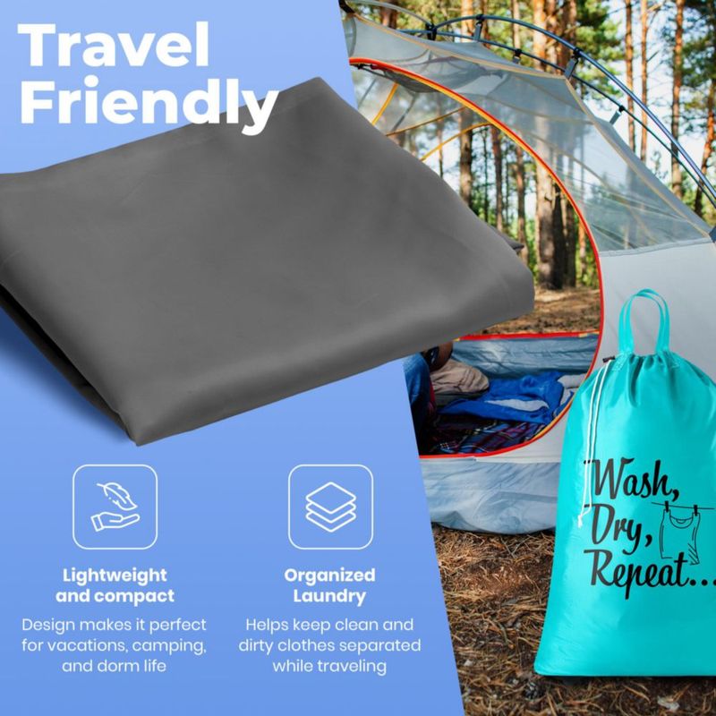 Bolsa de lavandería Handy Laundry 2 unidades - Estampado Turquesa y Gris