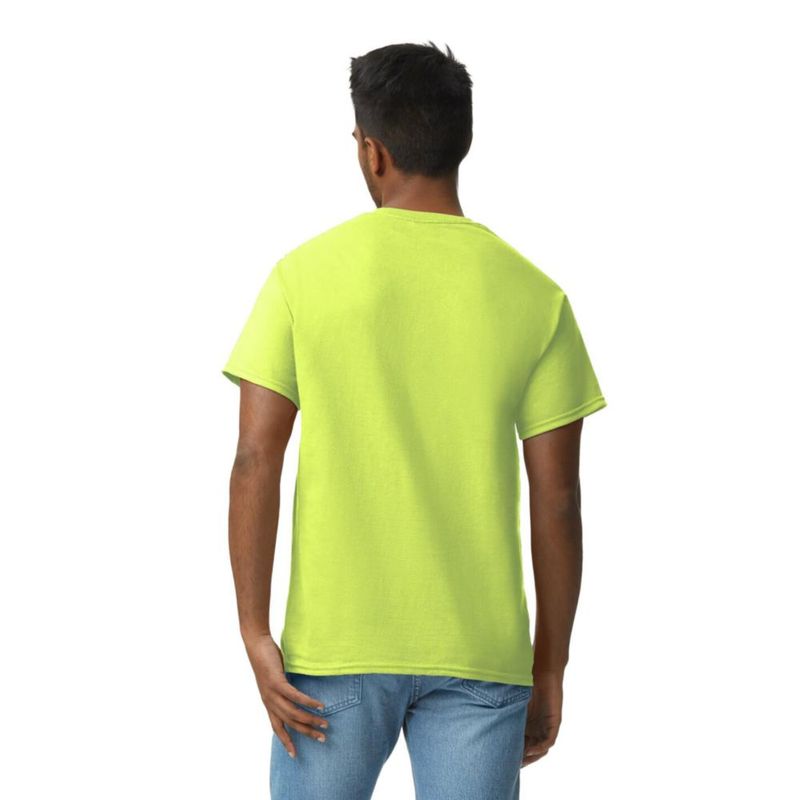 Camiseta Gildan G2000 Verde de Seguridad - Pack de 3 - Talla Grande
