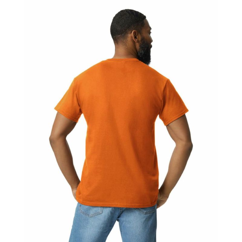 Camiseta Gildan G2300 Pack de 2 Naranja de Seguridad Talla Media