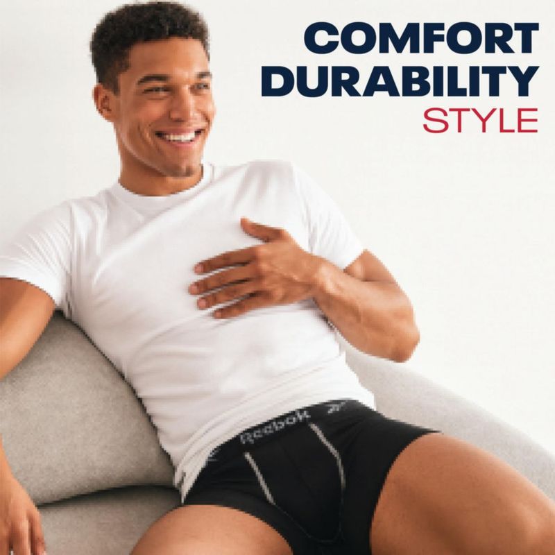 Bóxers Reebok Paquete de 4 – Entrepierna 15 cm
