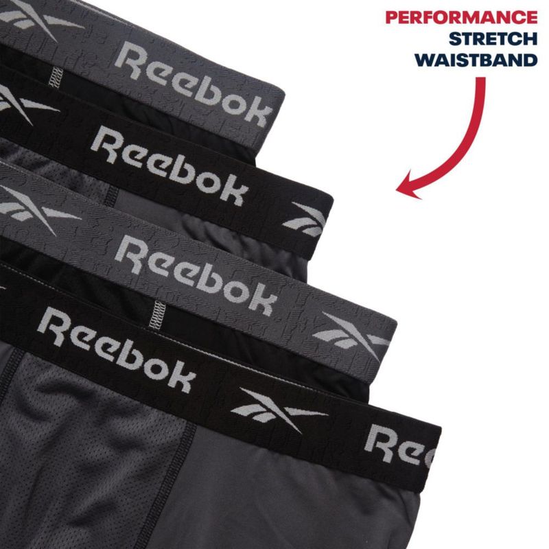 Bóxers Reebok Paquete de 4 – Entrepierna 15 cm