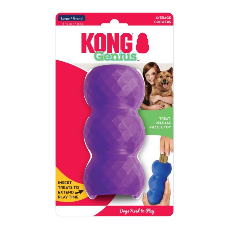 Juguete rompecabezas KONG Genius Mike – Tamaño grande dispensador de golosinas