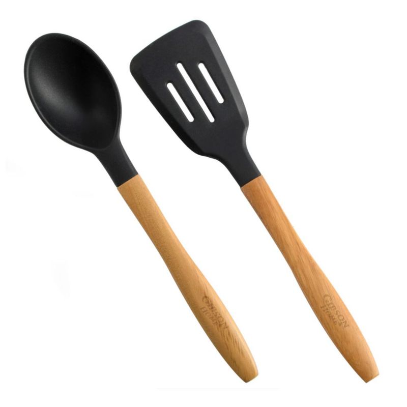Juego de cocina Gibson Home 7 piezas negro cerámico