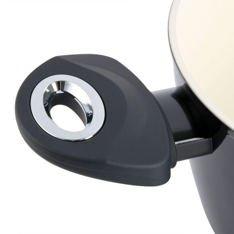 Juego de cocina Gibson Home 7 piezas negro cerámico