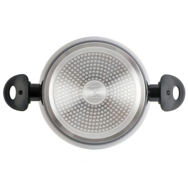Juego de cocina Gibson Home 7 piezas negro cerámico