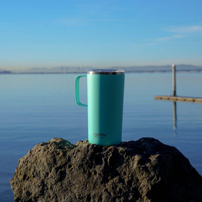 Taza de viaje asobu 600 ml con recubrimiento cerámico