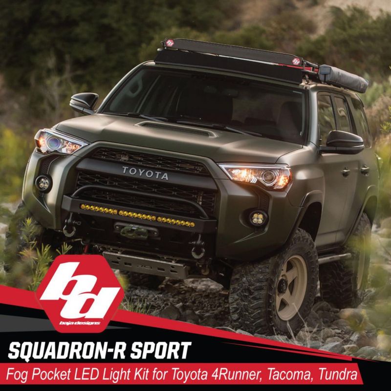 Luz antiniebla Baja Designs Squadron Sport WC negro/plata