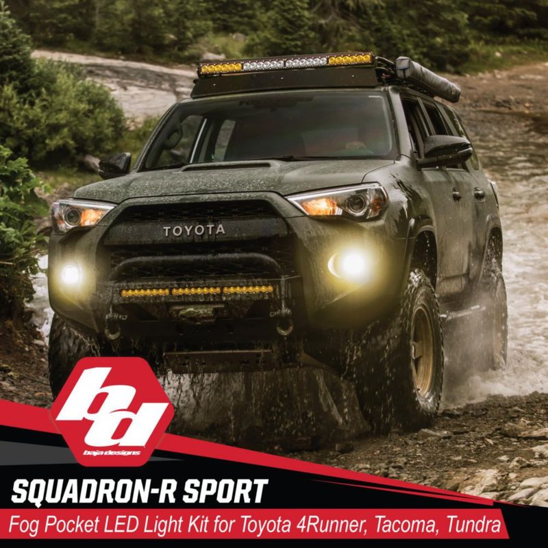 Luz antiniebla Baja Designs Squadron Sport WC negro/plata