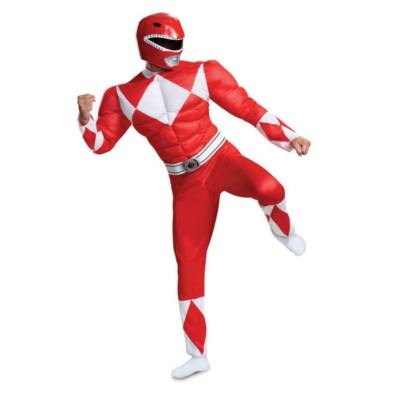 Disfraz Disguise Red Ranger Musculoso para Adultos L/XL