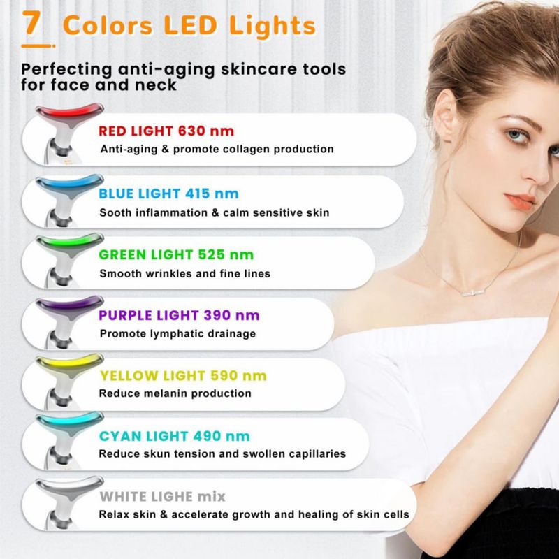 Dispositivo de estiramiento facial Bestechy Professional con 7 colores 2024