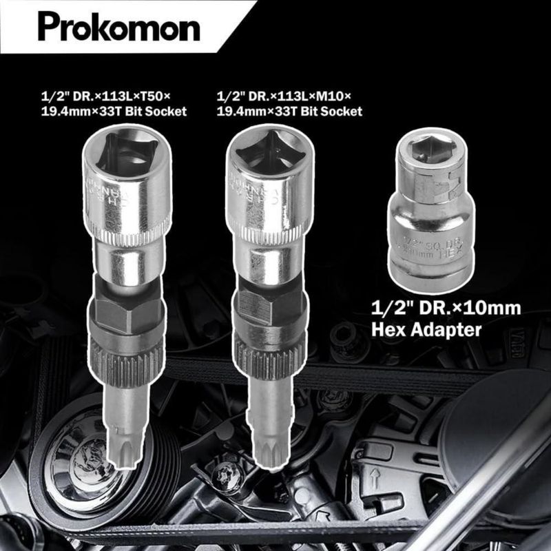 Kit de Herramientas para Poleas de Alternador Prokomon 13 Piezas