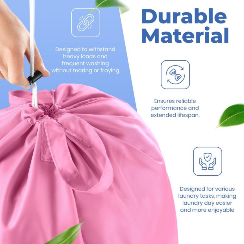 Bolsa de lavandería Handy Laundry 61x91 cm paquete de 2 rosa‑turquesa