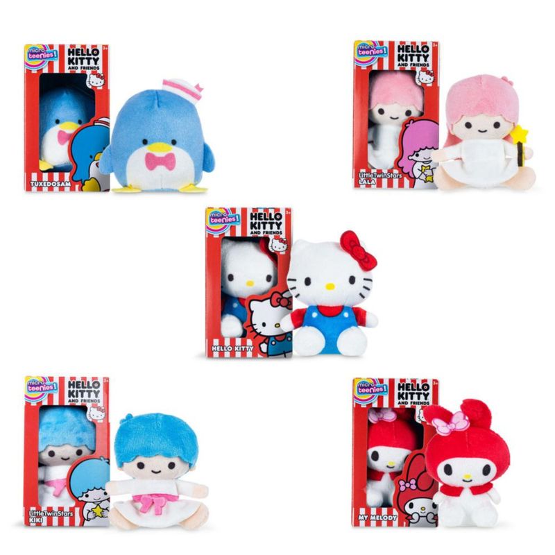Colección de 5 figuras micro Hello Kitty de Micro Teenies