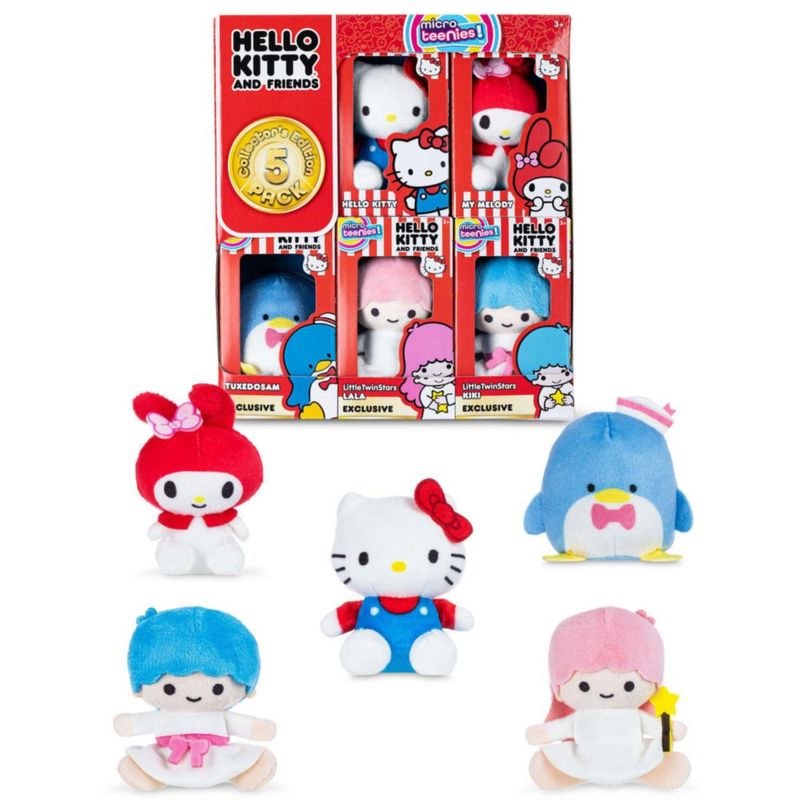 Colección de 5 figuras micro Hello Kitty de Micro Teenies