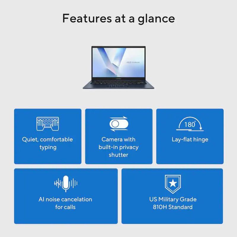 Laptop ASUS Vivobook 14" FHD Intel Core i5 12 GB 1 TB SSD