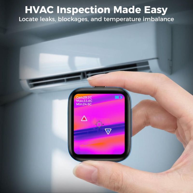 Cámara Térmica ANXTECH Mini de Doble Lente con Pantalla Táctil