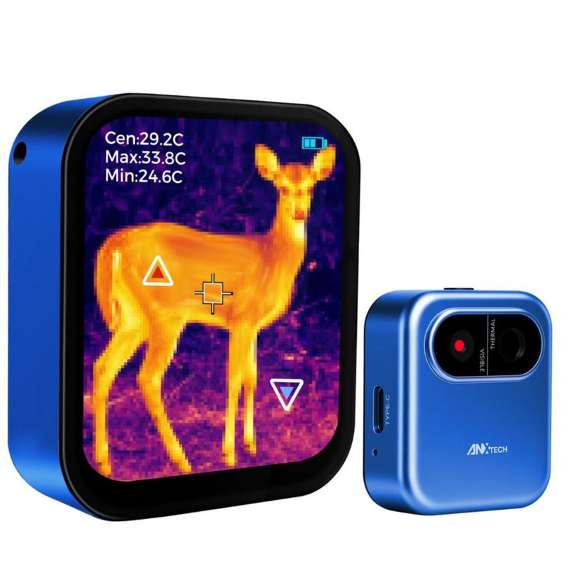 Cámara Térmica ANXTECH Mini de Doble Lente con Pantalla Táctil