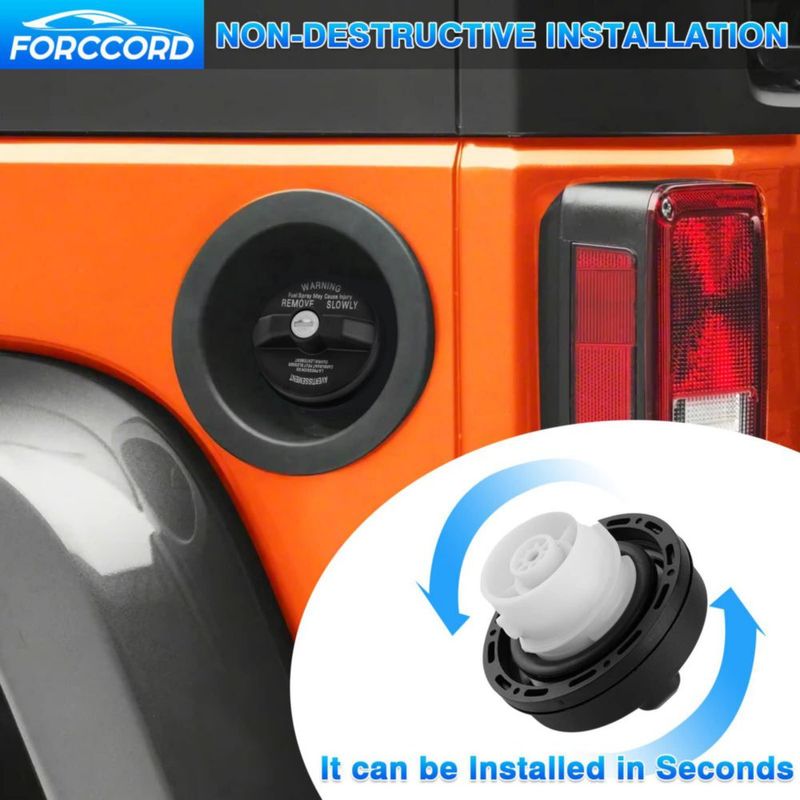 Tapa de combustible con cierre Forccord para Jeep Wrangler (TJ‑JT)