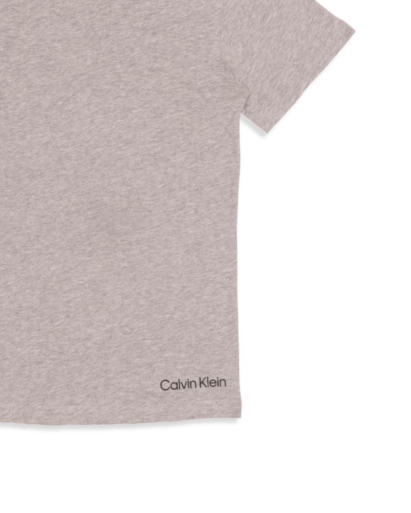 Camiseta Calvin Klein talla grande pack de 3 (blanco gris jaspeado negro)