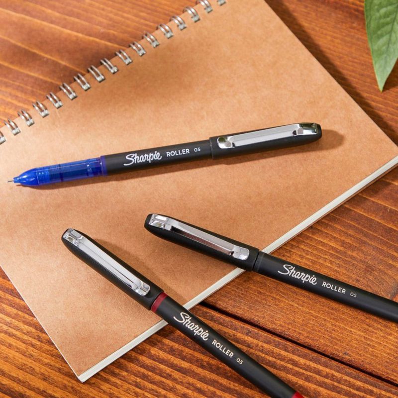 Sharpie RollerBall 05 mm Negro - Pack de 8