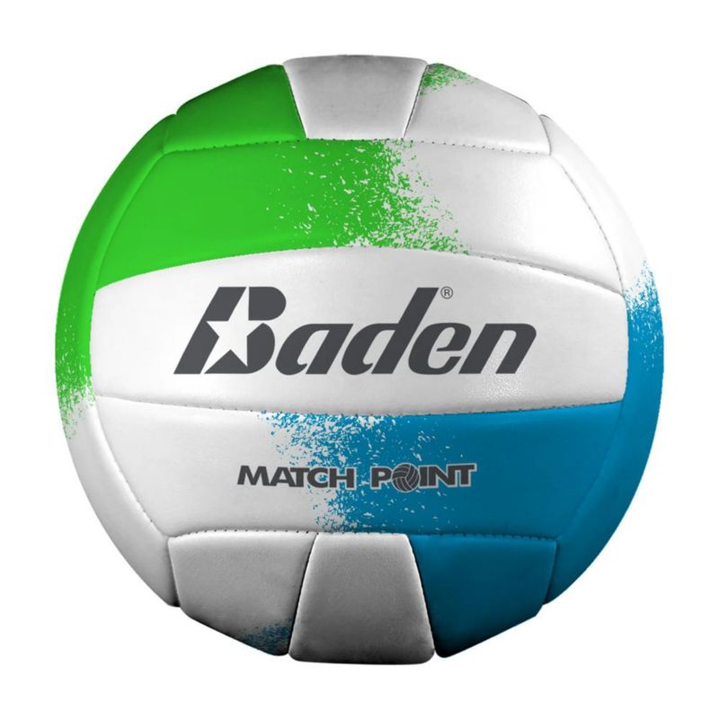 Balón de Voleibol Baden Match Point Tamaño 5 Verde Neón/Azul