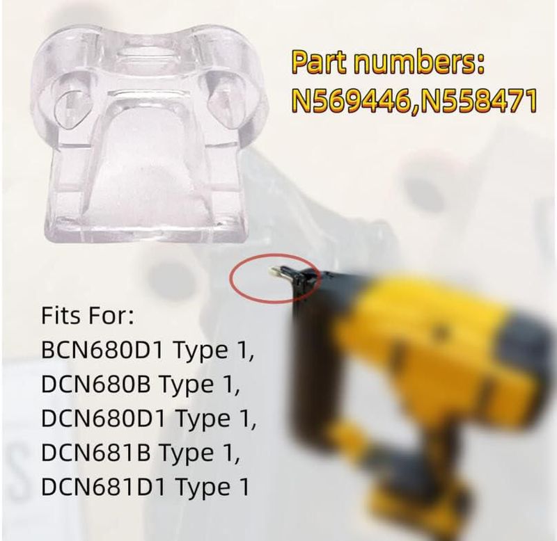Punta sin marcas para pistola de clavos SURPOUF N558471/N569446 (paquete de 6)