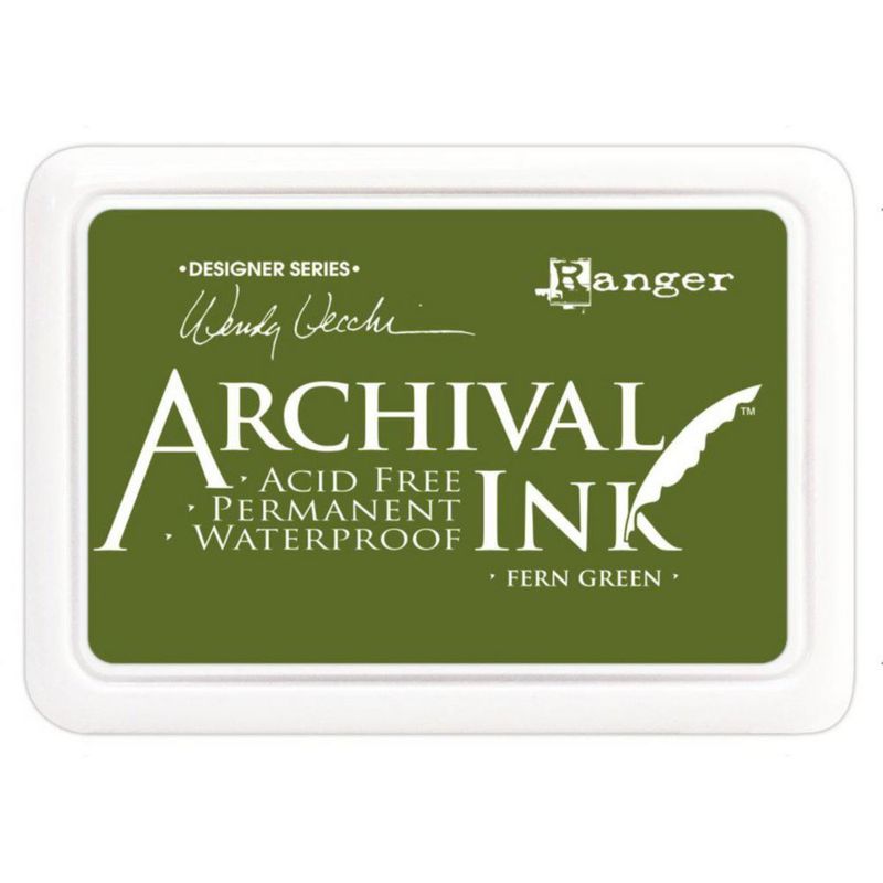 Almohadilla de tinta Ranger Wendy Vecchi Verde Helecho – Archival