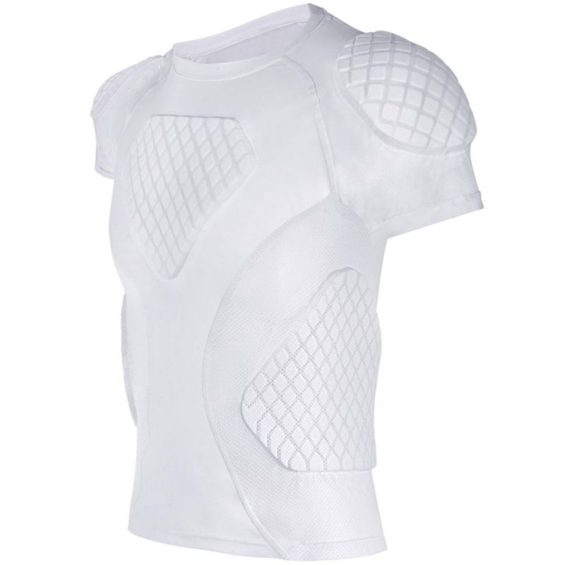 Protector de Costillas PORTEC Juvenil L Blanco con 6 Almohadillas de Compresión