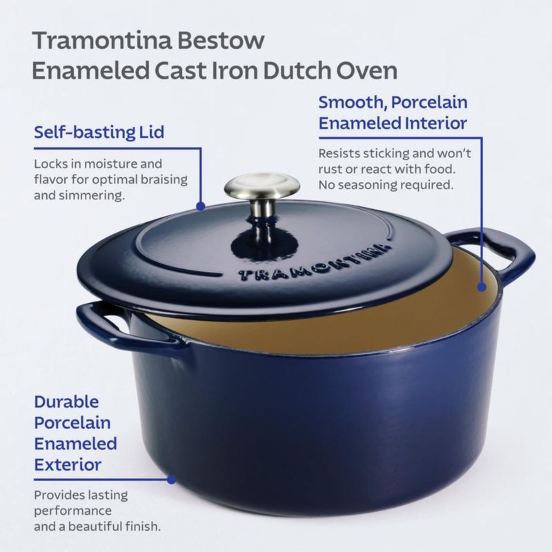 Olla Holandesa Tramontina de Hierro Fundido Esmaltado 55 L