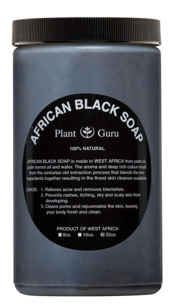 Jabón Negro Africano Plant Guru 907 g Natural de Ghana