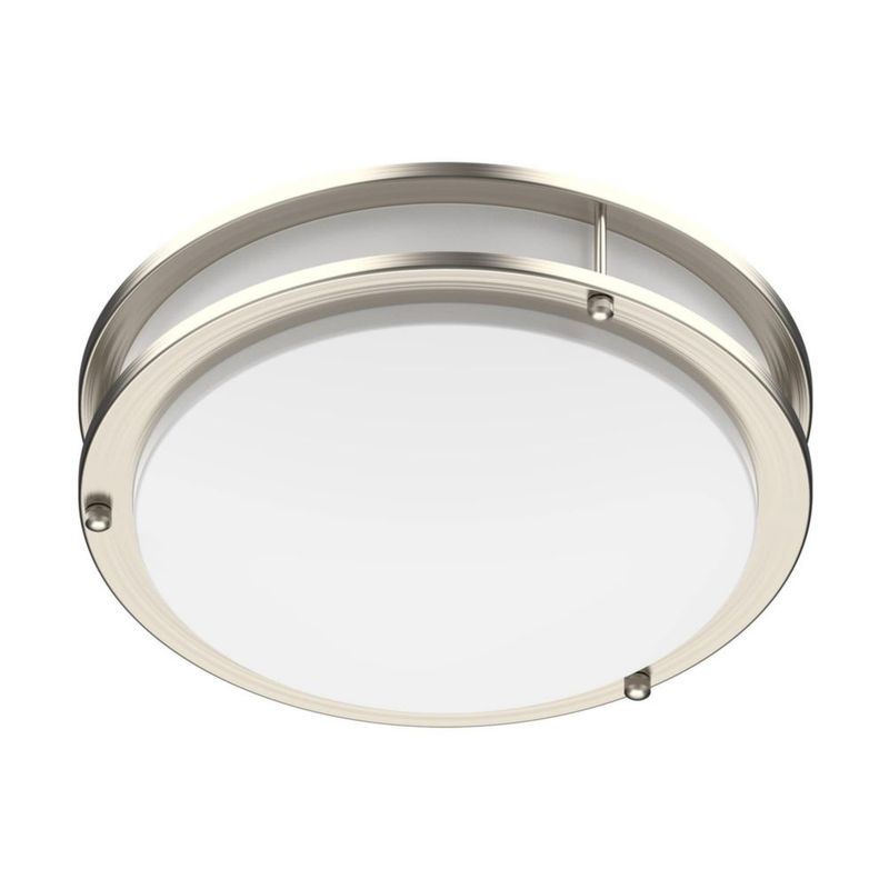 Lámpara de techo DYMOND 25 cm regulable en níquel cepillado