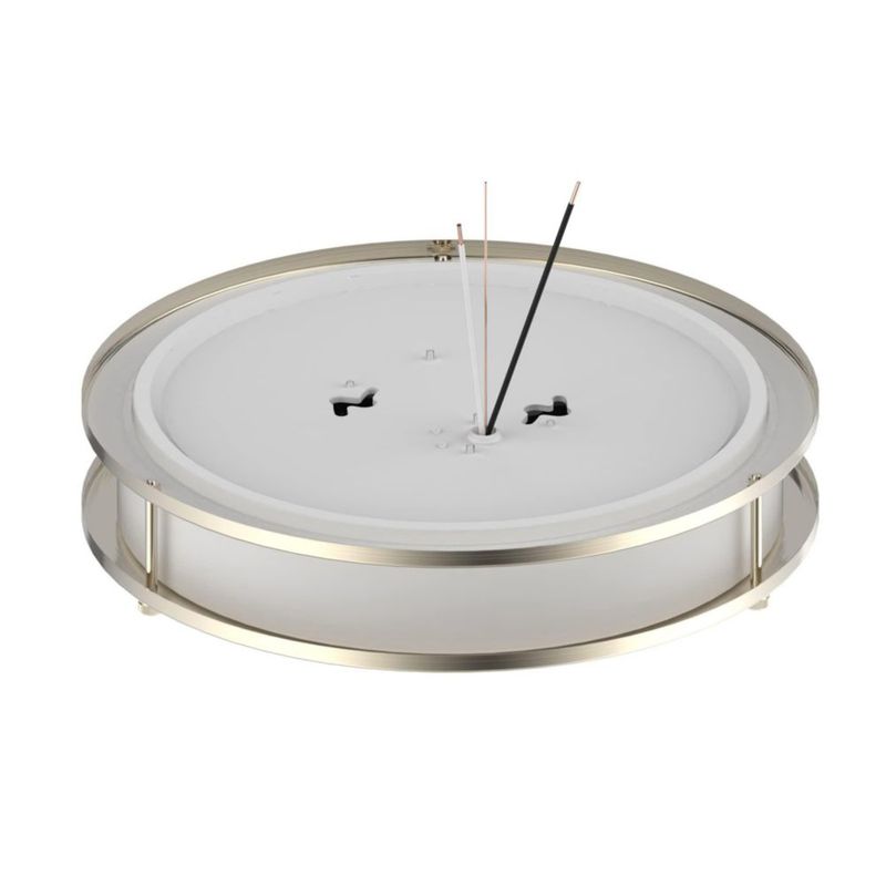 Lámpara de techo DYMOND 25 cm regulable en níquel cepillado