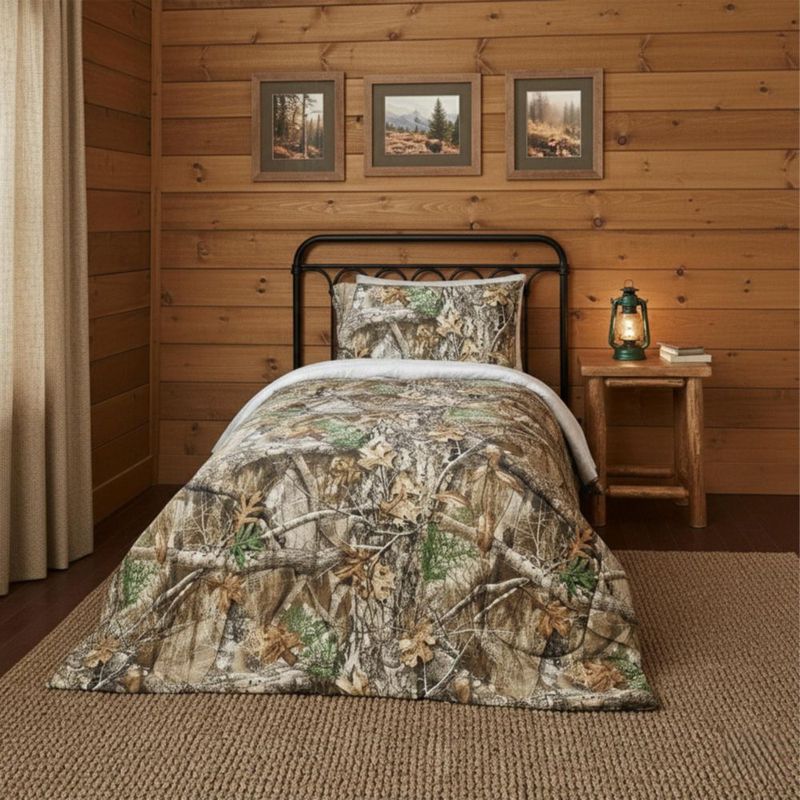 Juego de ropa de cama Northwest Twin Edge camuflaje 4 piezas tamaño individual