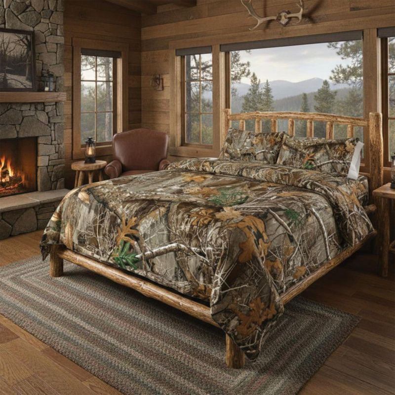 Juego de ropa de cama Northwest Twin Edge camuflaje 4 piezas tamaño individual