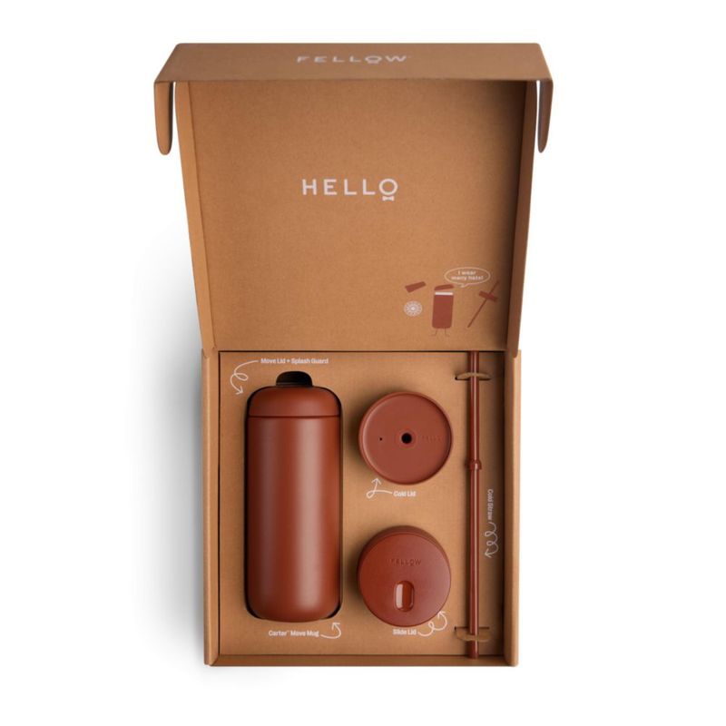 Taza de viaje Fellow 454 ml 3‑en‑1 con interior cerámico