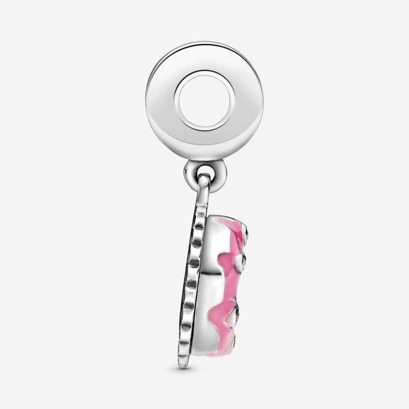 Colgante Dije Pandora Rosa Pastel de Cumpleaños en Plata de Ley