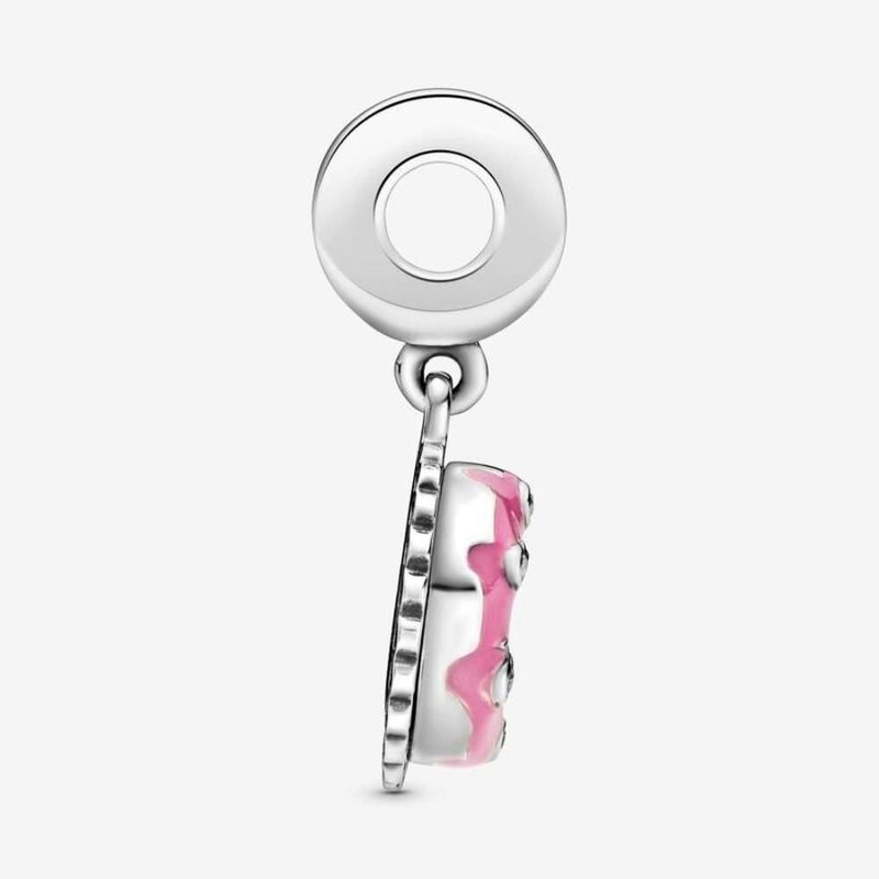 Colgante Dije Pandora Rosa Pastel de Cumpleaños en Plata de Ley