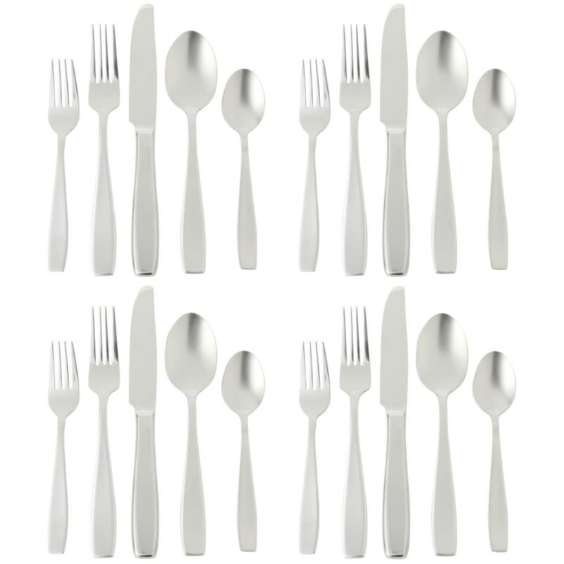 Juego de cubiertos de 20 piezas Gibson Home de acero inoxidable