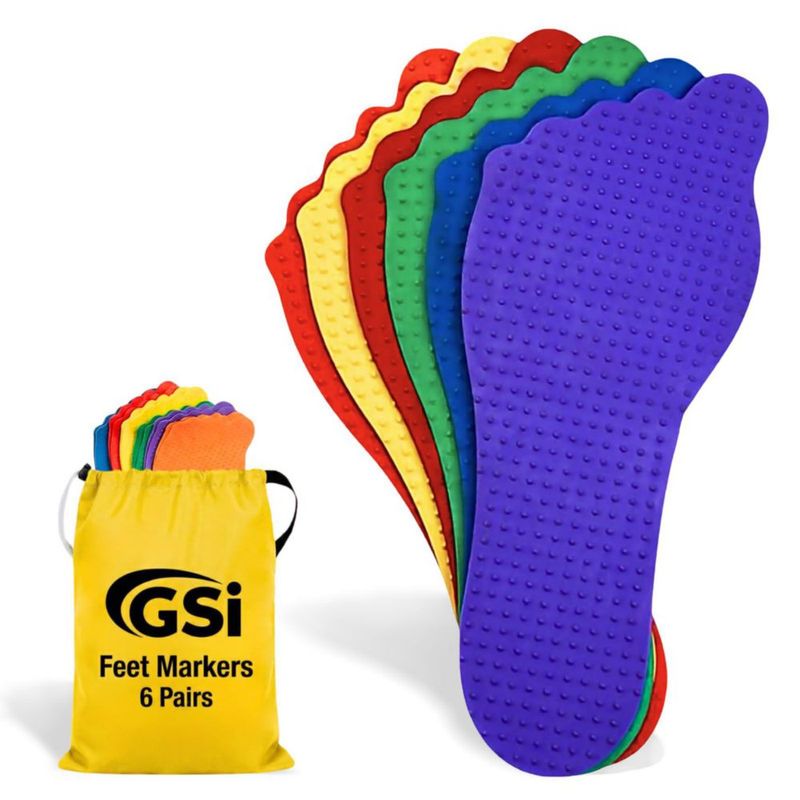 Marcadores de Suelo GSi 6 pares antideslizantes y coloridos