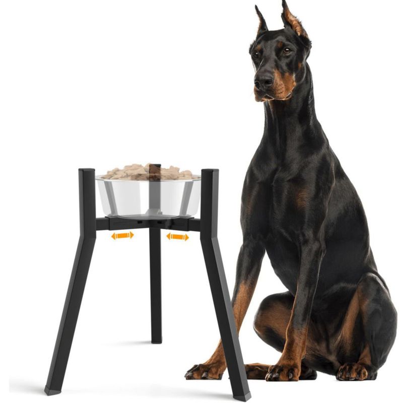 Soporte Elevado para Tazón de Perro TIDANT 21‑32 cm de ancho 43 cm de alto – Modelo Individual