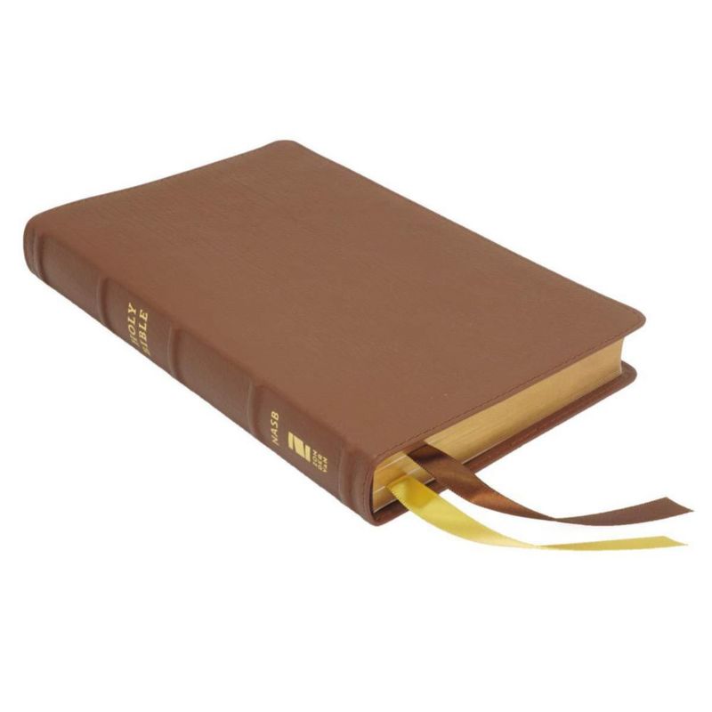 Biblia HarperCollins NASB Thinline de Cuero Marrón