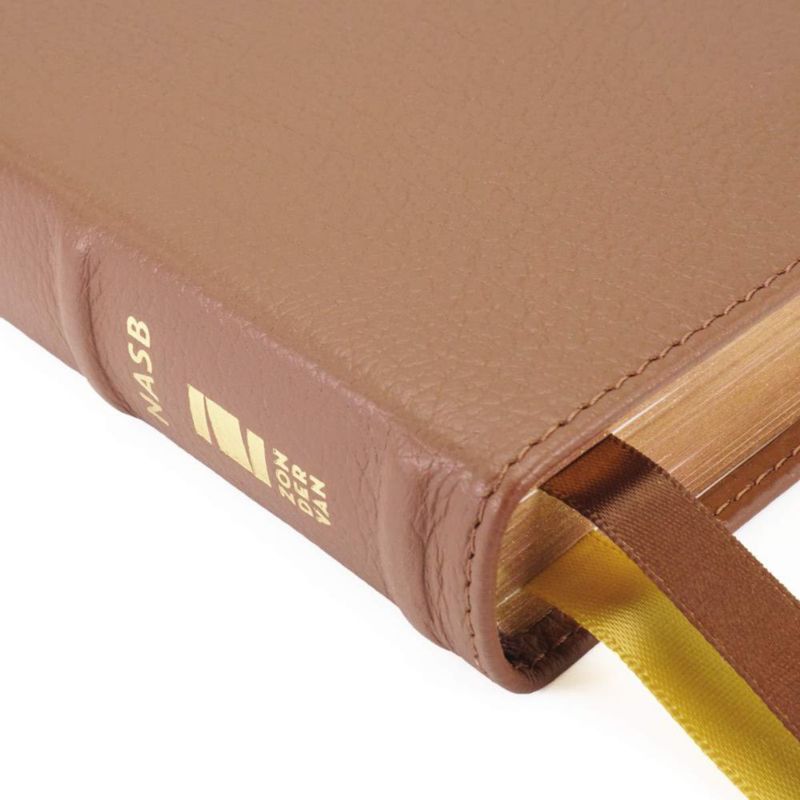 Biblia HarperCollins NASB Thinline de Cuero Marrón