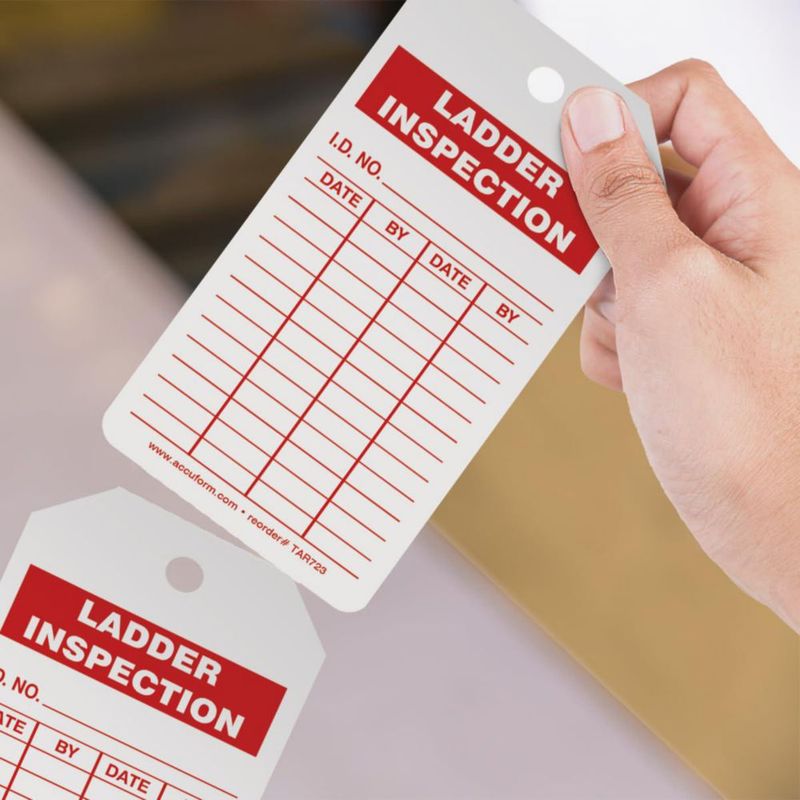 Etiquetas de inspección de escaleras NMC LABEL 250/rollo