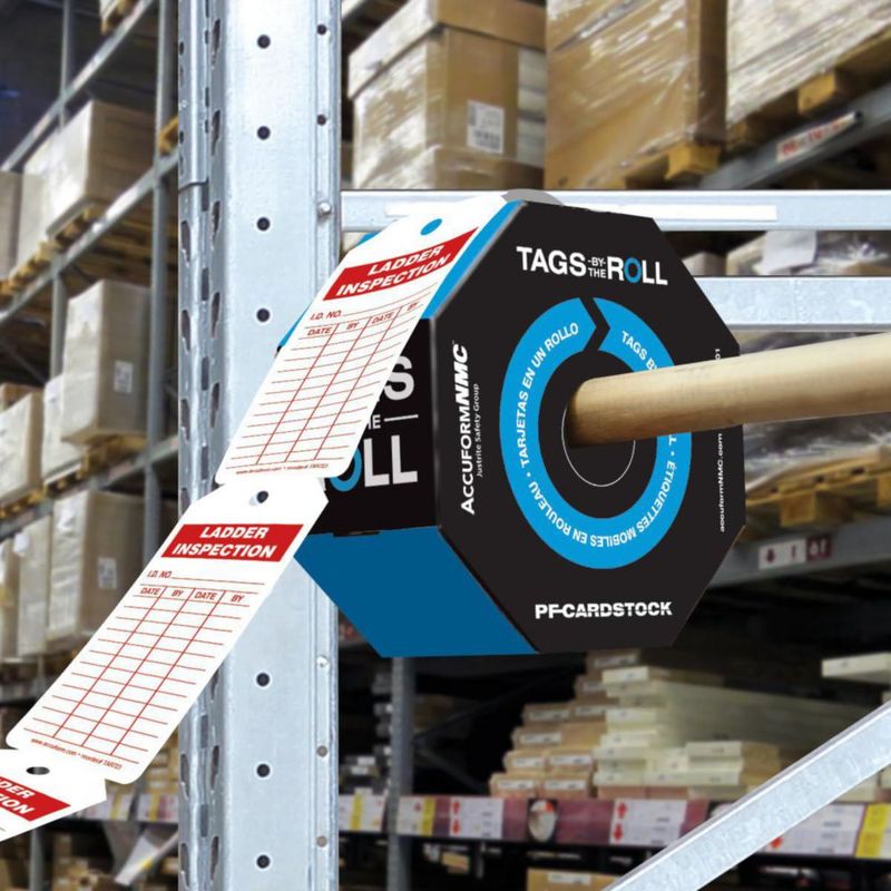 Etiquetas de inspección de escaleras NMC LABEL 250/rollo