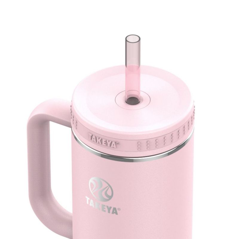 Vaso térmico Takeya de acero inoxidable aislado de 40 oz con popote
