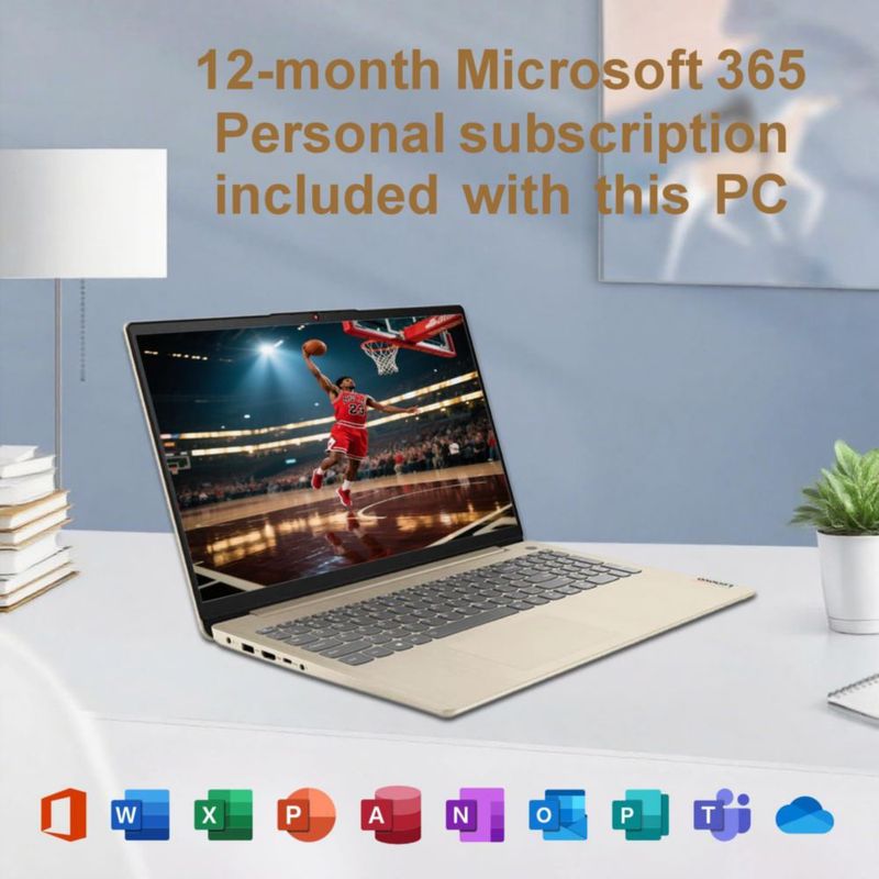 Portátil Lenovo 156" 8 GB RAM 256 GB SSD Windows 11