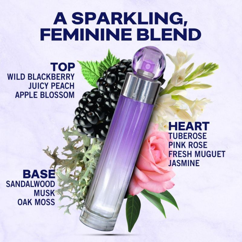 Perfume Perry Ellis 360° Purple 100 ml Eau de Parfum para mujer